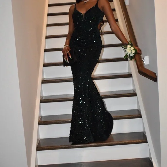 Elegant Green mermaid Gown